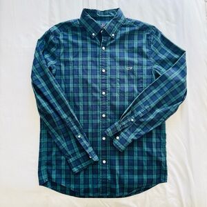 Men's Classic Fit Blackwatch Plaid Shirt